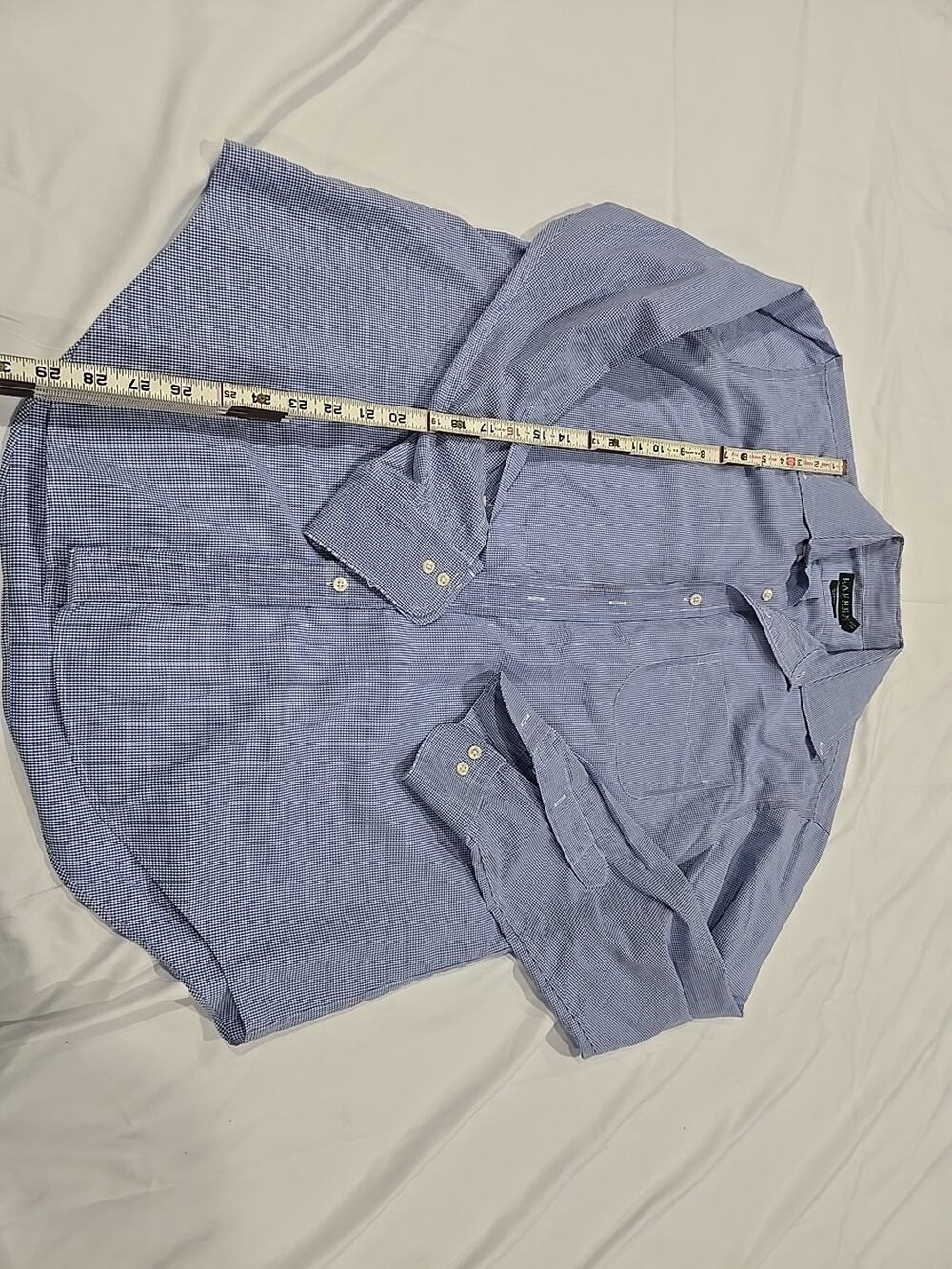 Lauren Ralph Lauren Mens Button Down Shirt Blue 16 1/2-35 (3a)